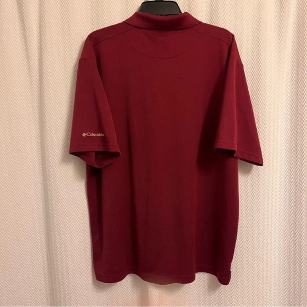 Columbia Sportswear Florida State University Seminole Logo Men's Garnet Polo XL - Picture 5 of 6